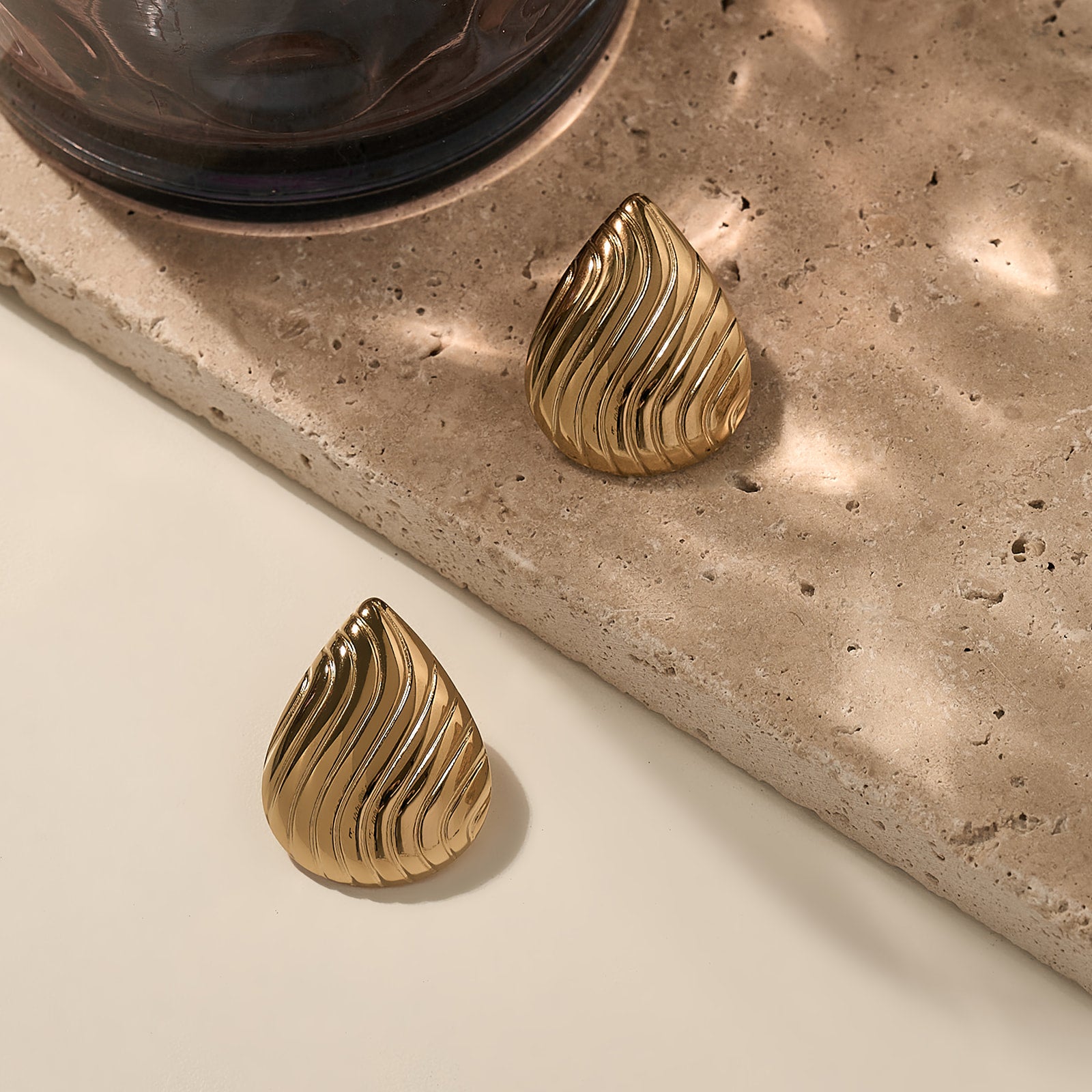 Sculpt Wave Drops Gold