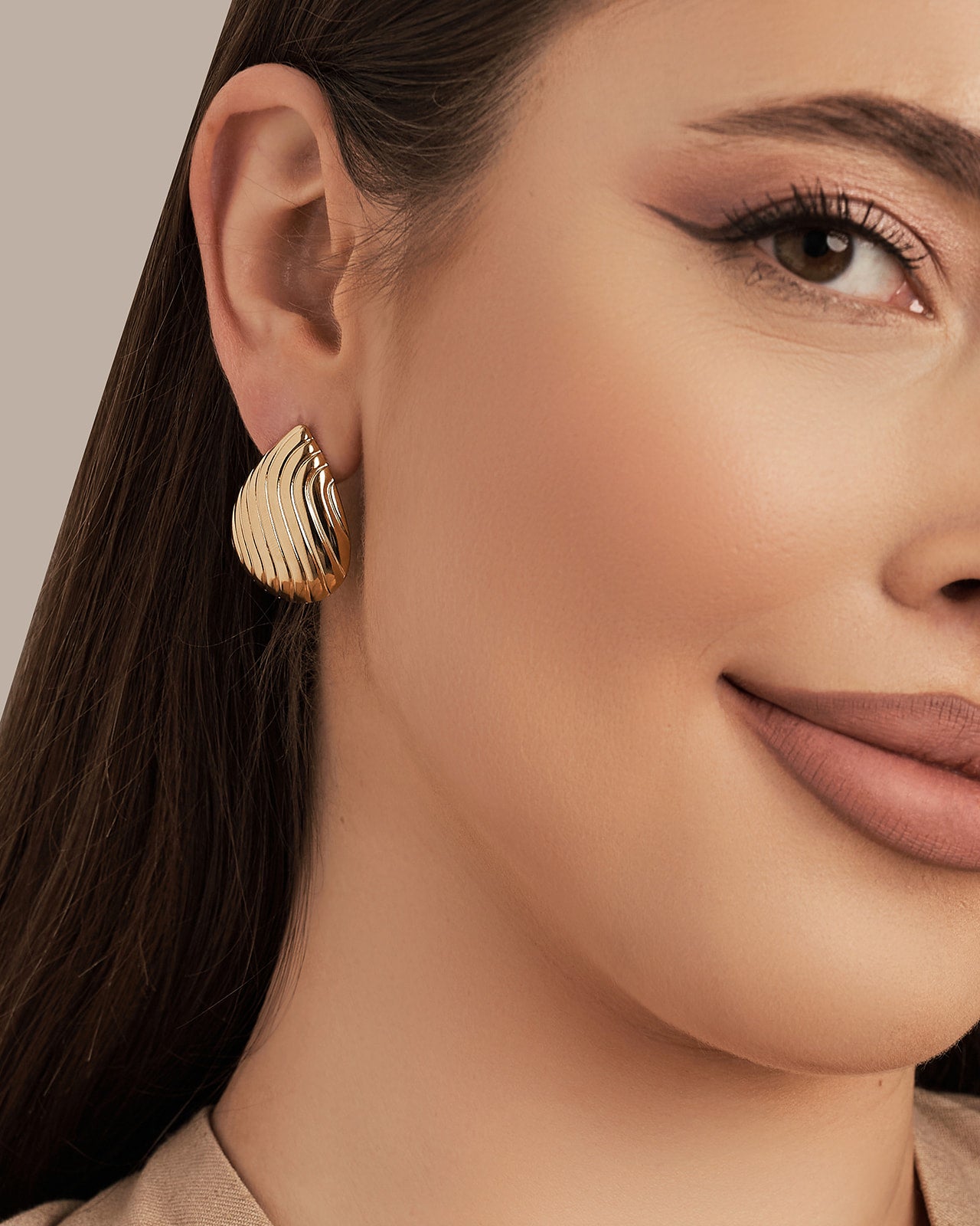 Sculpt Wave Drops Gold