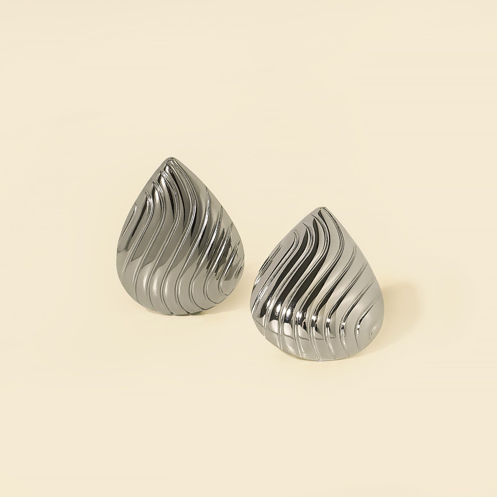 Sculpt Wave Drops Silver