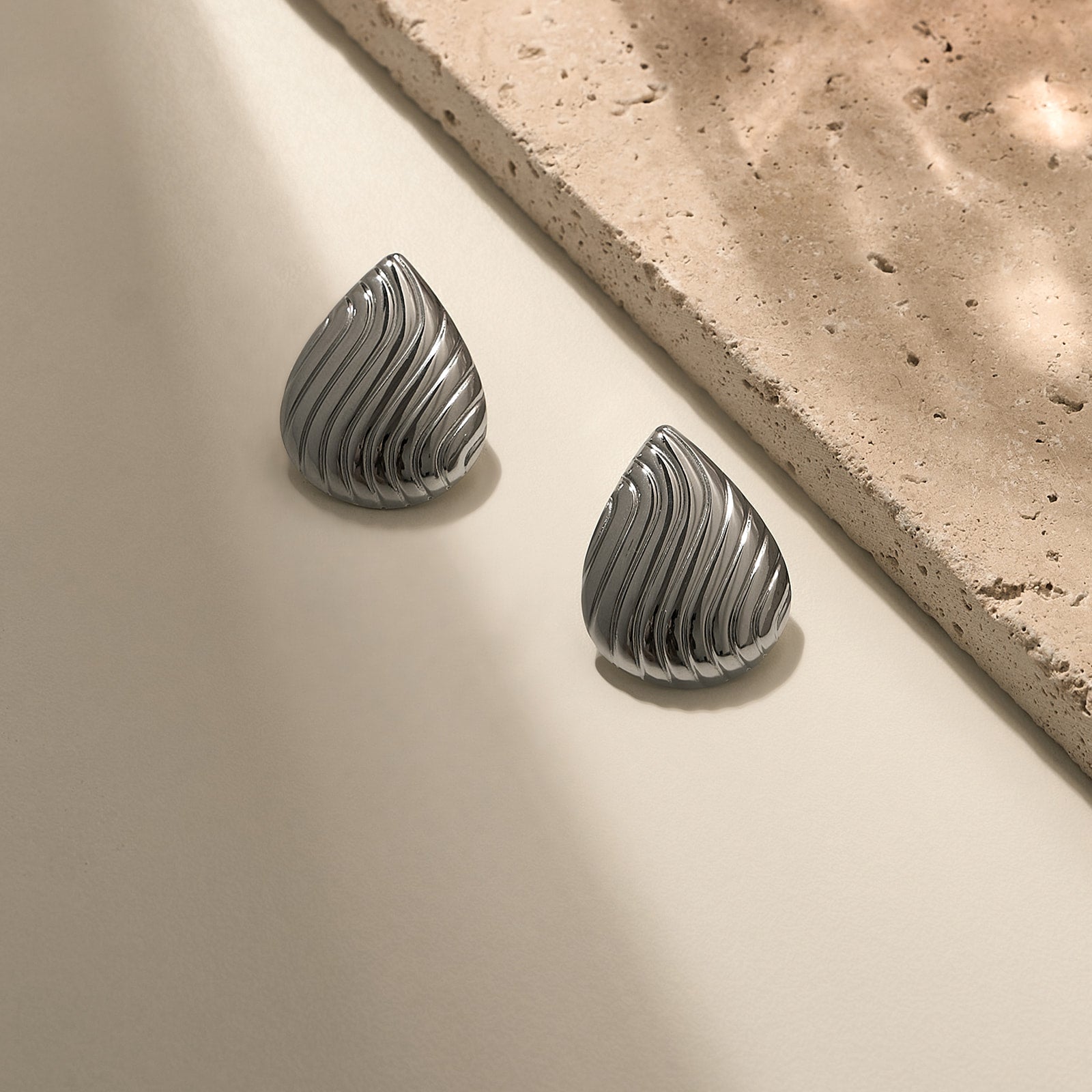 Sculpt Wave Drops Silver
