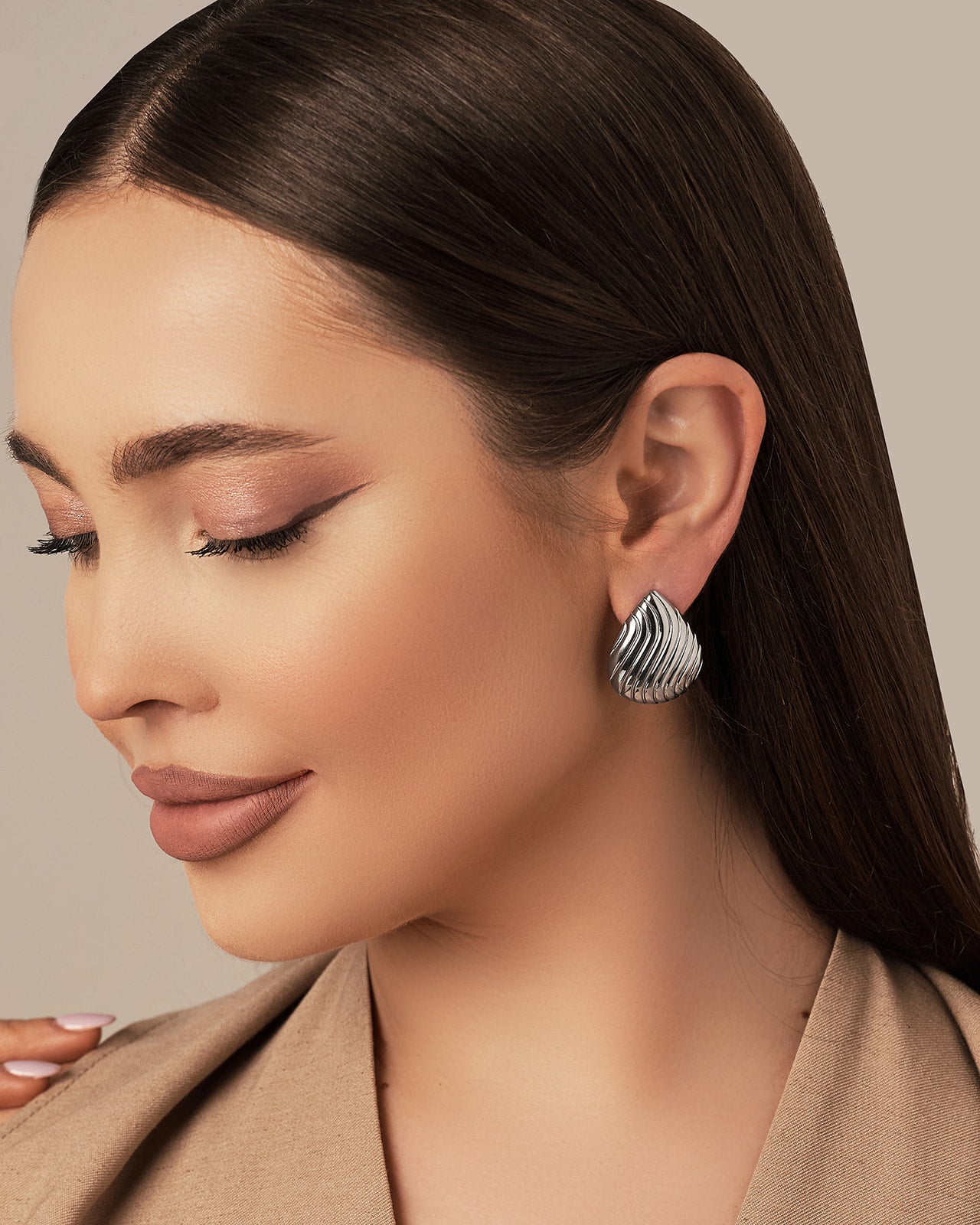 Sculpt Wave Drops Silver